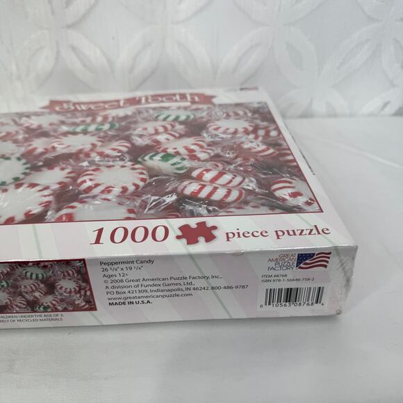 5 for $25| Sweet Tooth Peppermint Candy Great American Puzzle Factory 1000 Piece - Picture 3 of 7